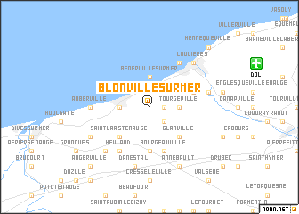 map of Blonville-sur-Mer