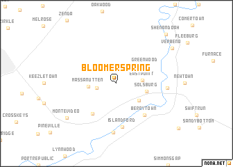 map of Bloomer Spring