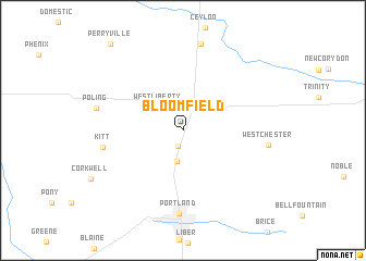 map of Bloomfield