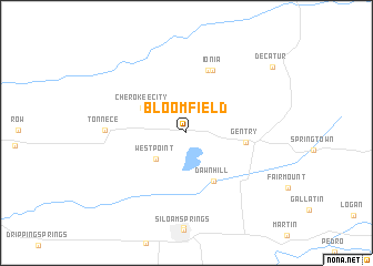 map of Bloomfield