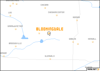 map of Bloomingdale