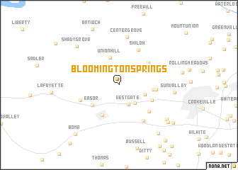 map of Bloomington Springs