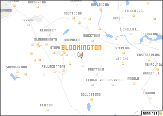 map of Bloomington