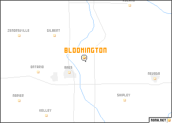 map of Bloomington