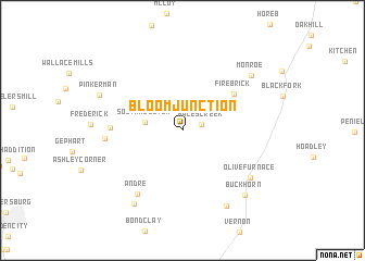 map of Bloom Junction