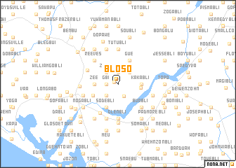 map of Bloso