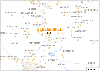 map of Blosser Hill