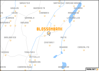 map of Blossom Bank