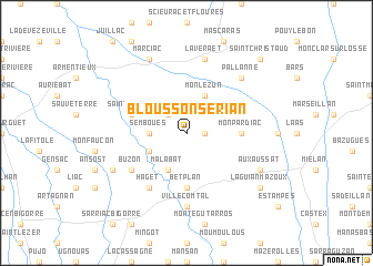 map of Blousson-Sérian