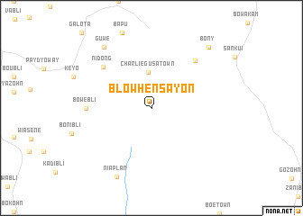 map of Blowhen Sayon