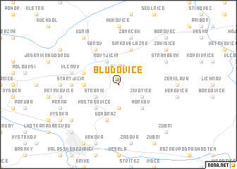 map of Bludovice