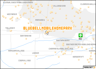 map of Blue Bell Mobile Home Park