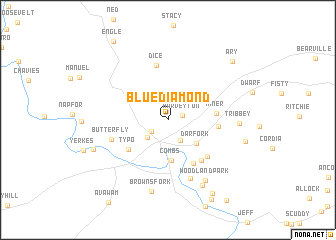 map of Blue Diamond