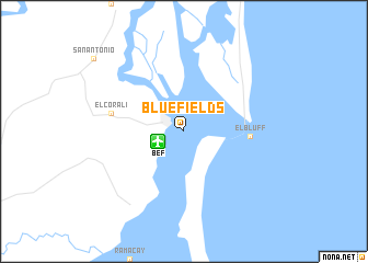 map of Bluefields