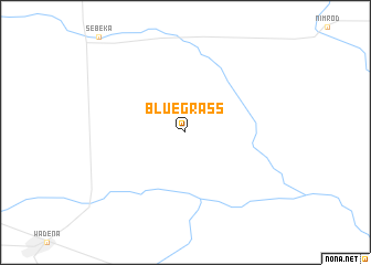 map of Blue Grass