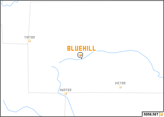 map of Blue Hill