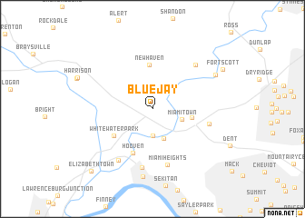 map of Blue Jay