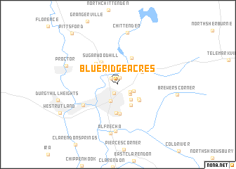 map of Blue Ridge Acres