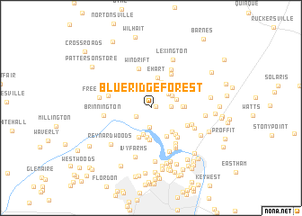 map of Blueridge Forest