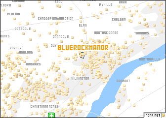 map of Blue Rock Manor