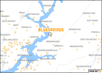 map of Blue Springs