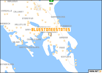 map of Bluestone Estates