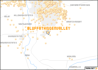 map of Bluff at Hidden Valley