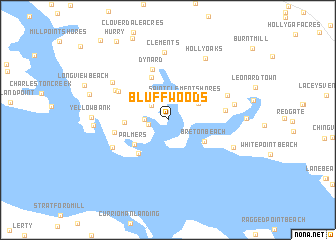 map of Bluff Woods