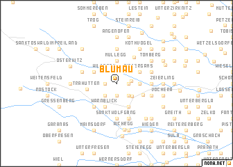 map of Blumau