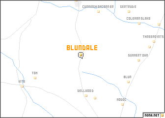 map of Blundale