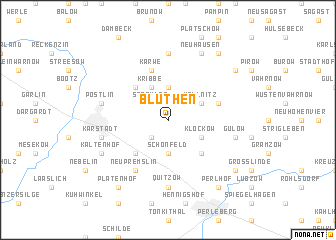 map of Blüthen