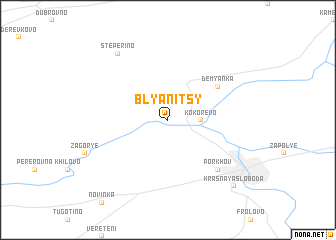 map of Blyanitsy