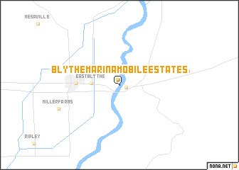 map of Blythe Marina Mobile Estates