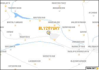 map of Blyznyuky