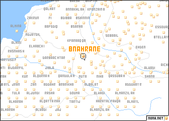 map of Bnahrâne