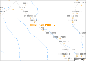 map of Boa Esperança