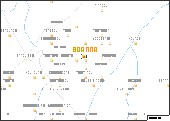map of Boanna