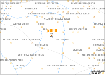 map of Boán