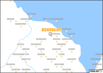 map of Boapakan