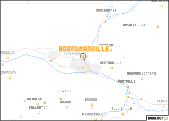 map of Boardmanville