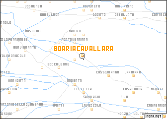 map of Boaria Cavallara