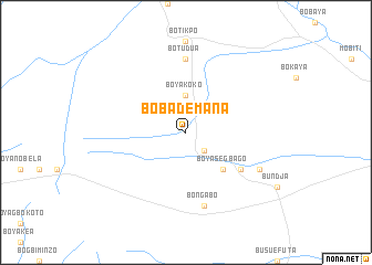 map of Bobademana