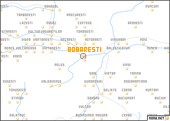 map of Bobăreşti