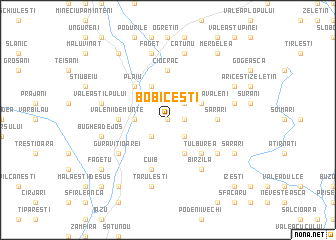 map of Bobiceşti