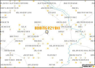 map of Bobin Grzybki