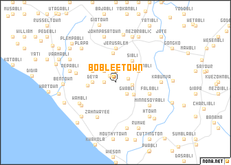 map of Bob Lee Town
