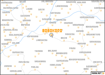 map of Bobokoro