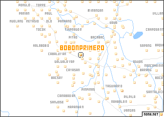 map of Bobon Primero