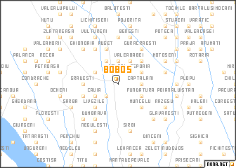 map of Boboş