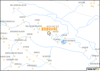 map of Bobovac